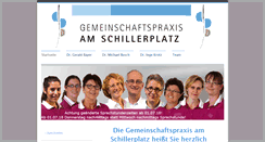 Desktop Screenshot of gemeinschaftspraxis-am-schillerplatz.de