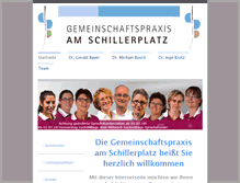 Tablet Screenshot of gemeinschaftspraxis-am-schillerplatz.de